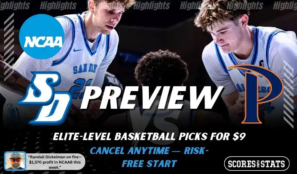 San Diego Toreros vs Pepperdine Waves preview graphic with team logos and NCAA branding for picks and predictions on January 28 2026