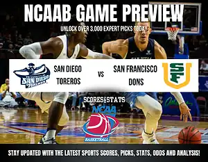 San Diego Toreros vs San Francisco Dons betting preview with odds, predictions, and best bets.