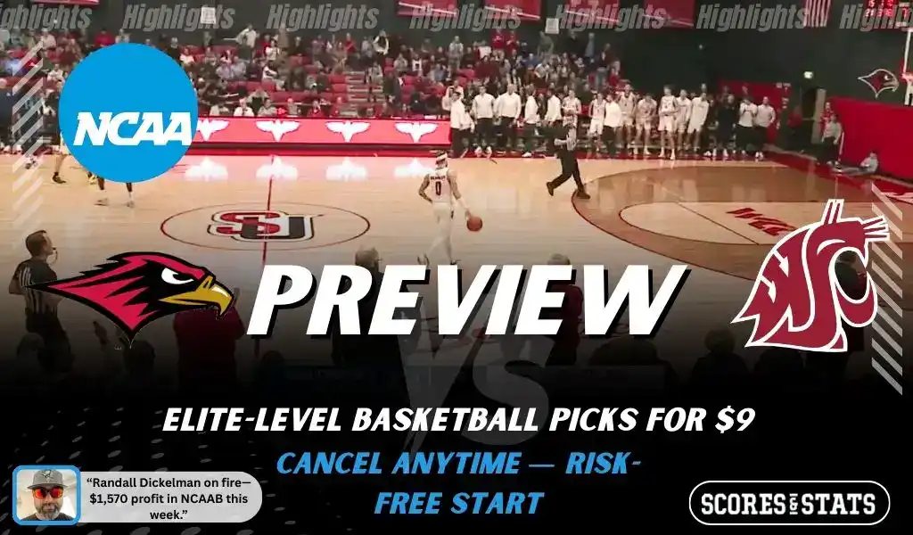 Seattle Redhawks vs Washington State Cougars preview graphic with team logos and NCAA branding for picks and predictions on January 28 2026