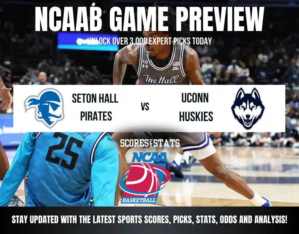 Seton Hall Pirates vs UConn Huskies betting preview with odds, predictions, and best bets.