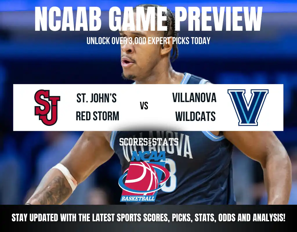 St. John’s Red Storm vs Villanova Wildcats betting preview with odds, predictions, and best bets.