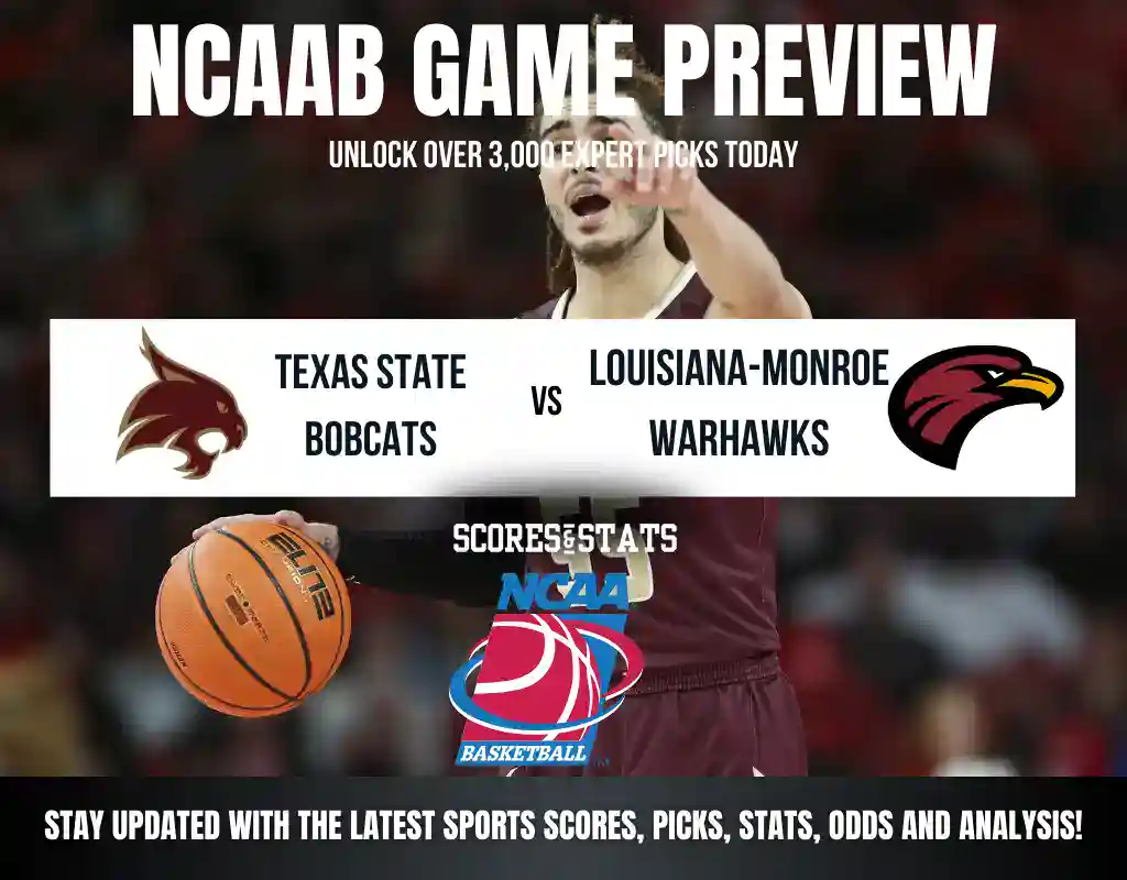 Texas State Bobcats vs Louisiana-Monroe Warhawks betting preview with odds, predictions, and best bets.