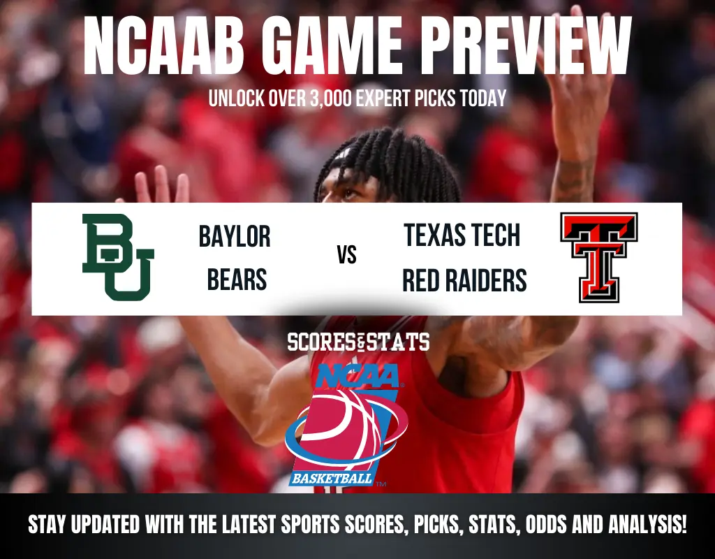 Texas Tech Red Raiders vs Baylor Bears betting preview with odds, predictions, and best bets.