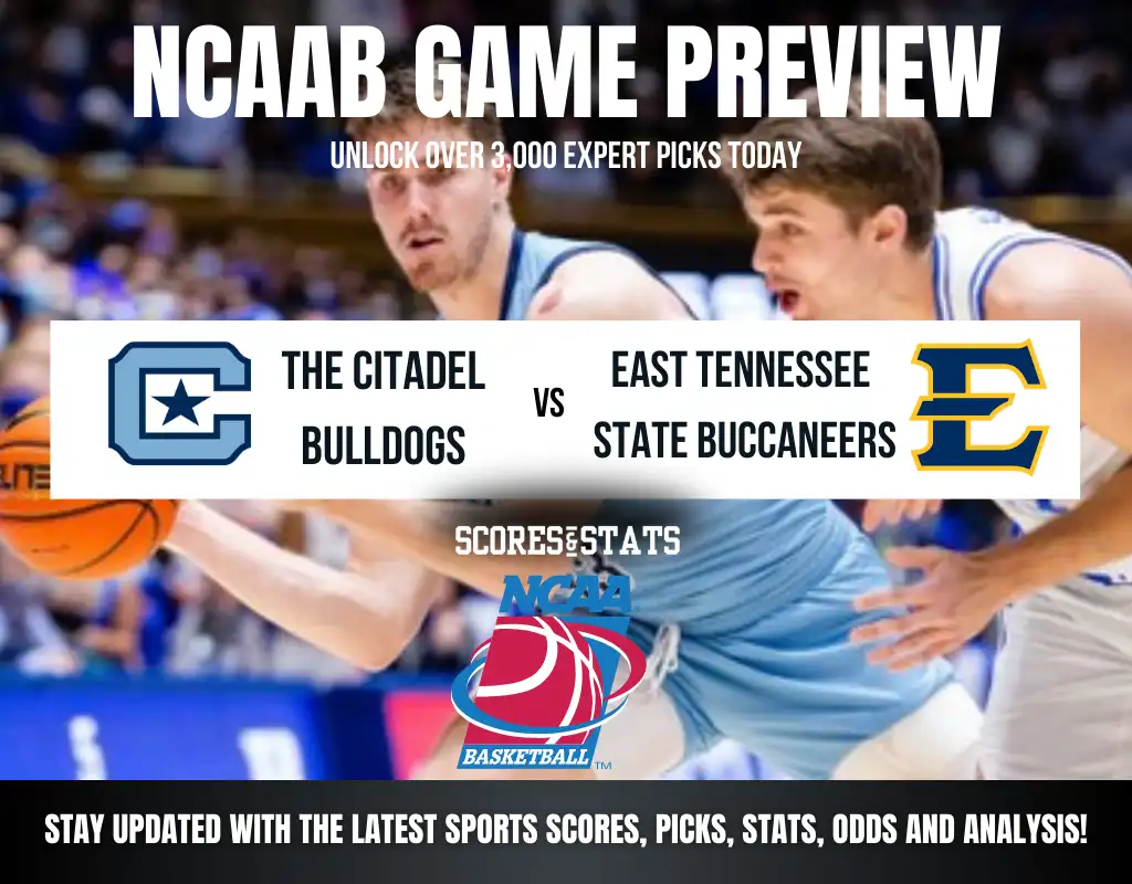 The Citadel Bulldogs vs East Tennessee State Buccaneers betting preview with odds, predictions, and best bets.