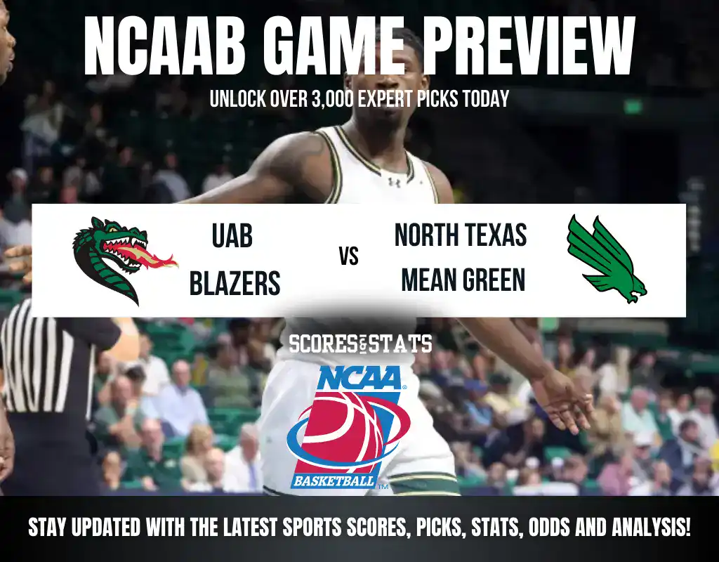 UAB Blazers vs North Texas Mean Green betting preview with odds, predictions, and best bets.