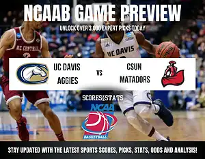 UC Davis Aggies vs CSUN Matadors betting preview with odds, predictions, and best bets.