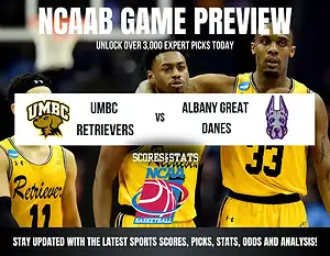 UMBC Retrievers vs Albany Great Danes betting preview with odds, predictions, and best bets.
