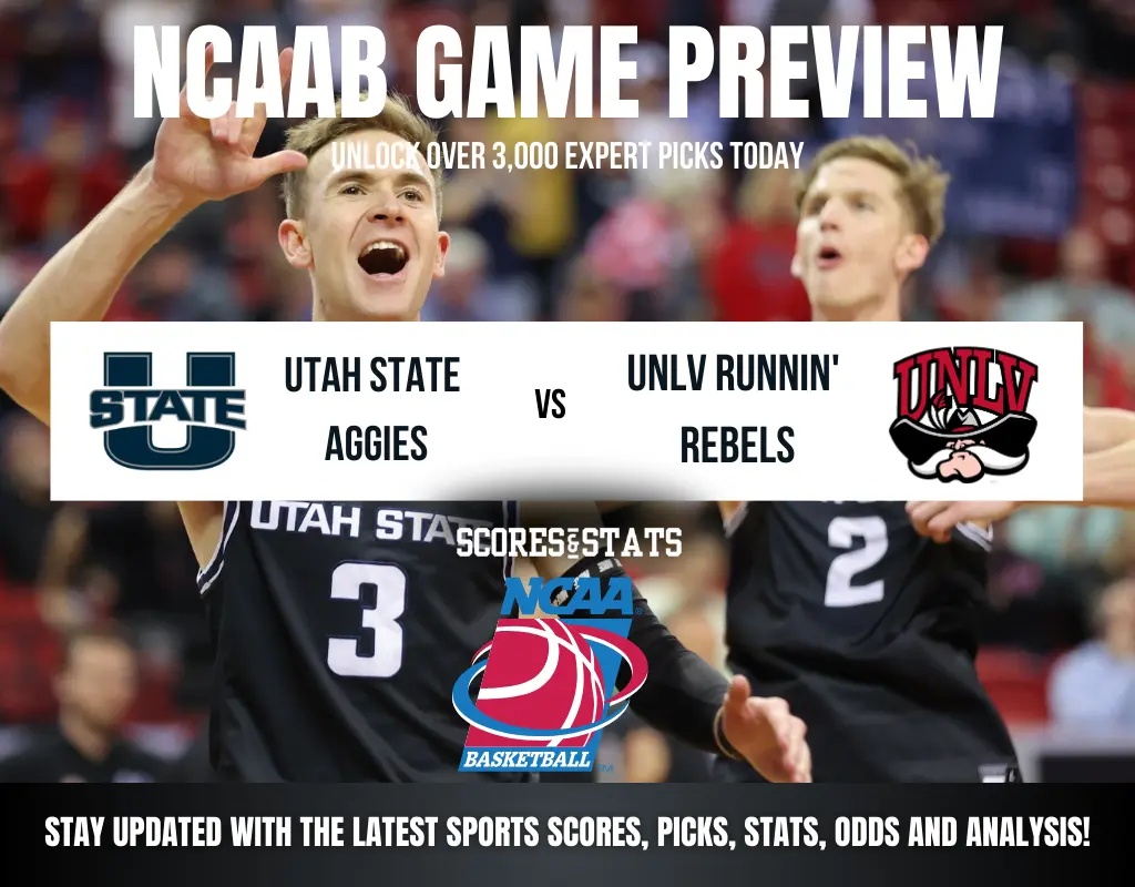 Utah State Aggies vs UNLV Runnin’ Rebels betting preview with odds, predictions, and best bets.