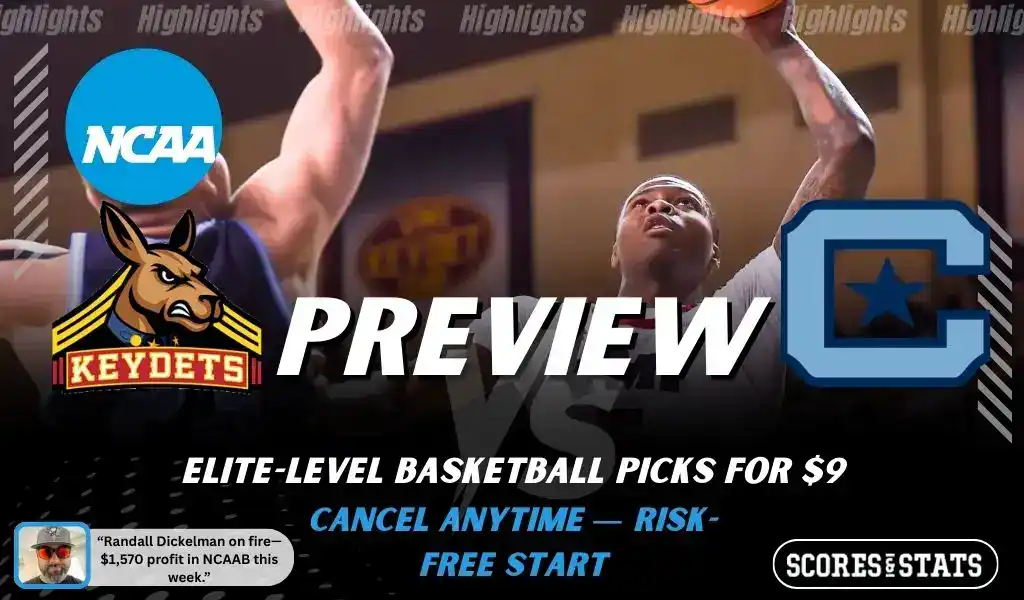 VMI Keydets vs The Citadel Bulldogs preview graphic with NCAA logo, team logos, and picks and predictions for Jan 29, 2026.