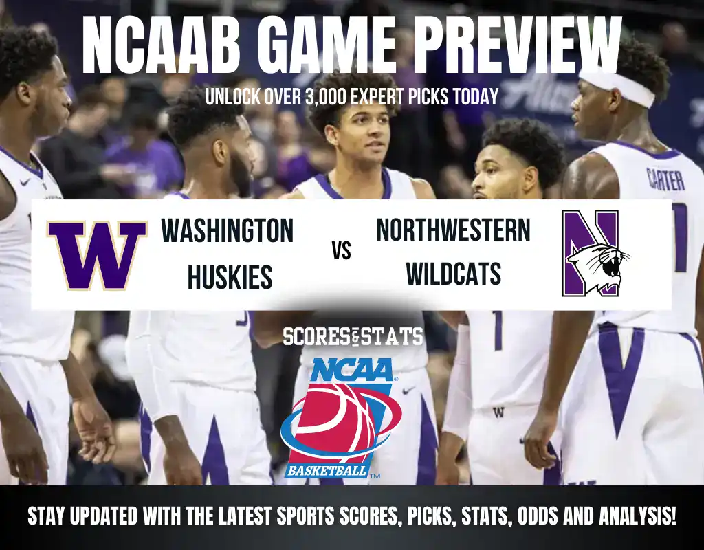 Washington Huskies vs Northwestern Wildcats betting preview with odds, predictions, and best bets.