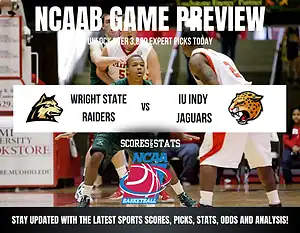 Wright State Raiders vs IU Indy Jaguars betting preview with odds, predictions, and best bets.