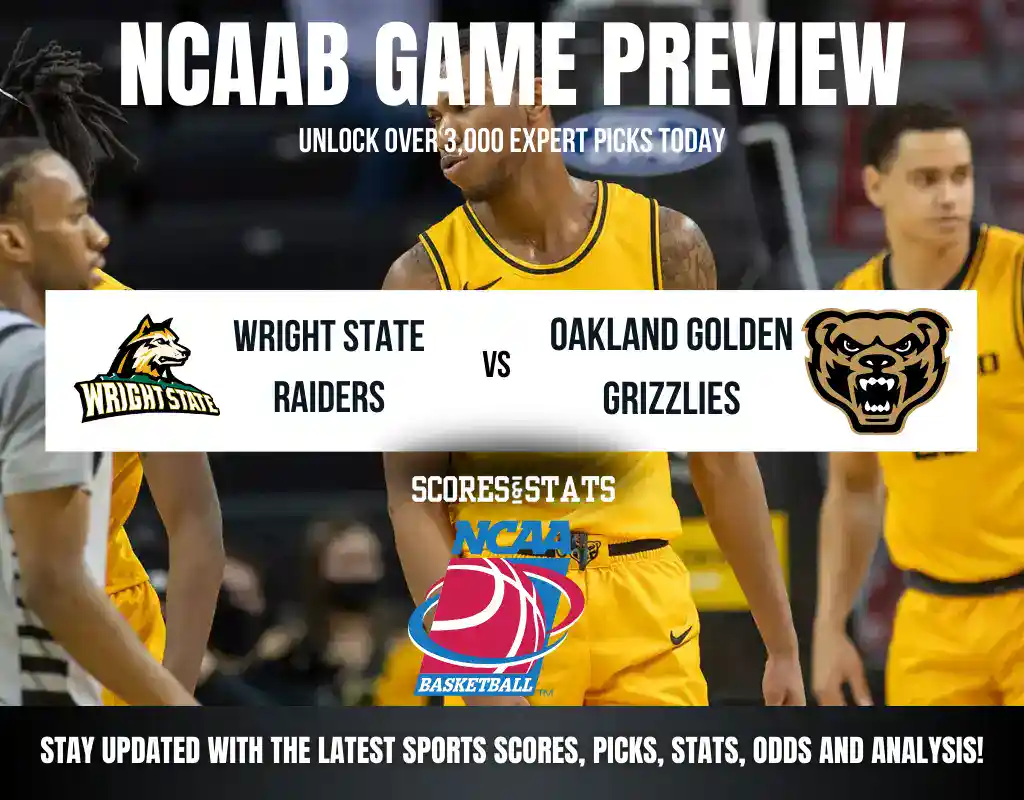 Wright State Raiders vs Oakland Golden Grizzlies betting preview with odds, predictions, and best bets.