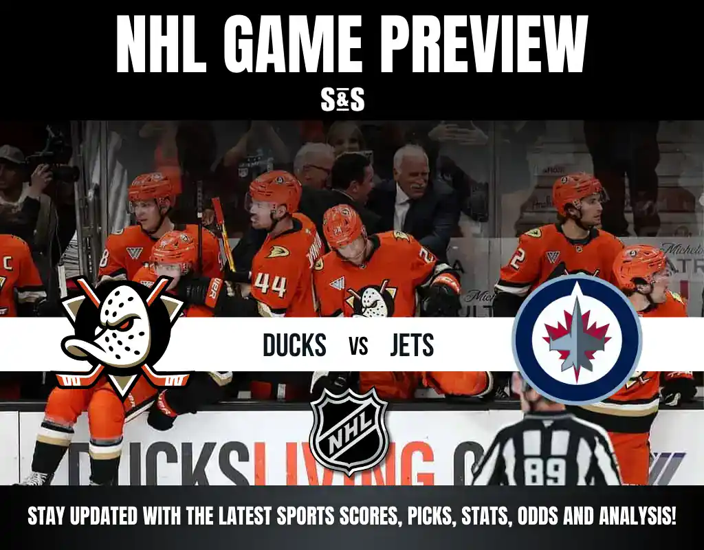 NHL Game Preview: Ducks vs Jets. Stay updated with the latest sports scores, picks, stats, odds, and analysis.