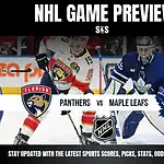 NHL Game Preview featuring the Florida Panthers vs. Toronto Maple Leafs.