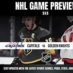 NHL game preview between the Washington Capitals and the Golden Knights.