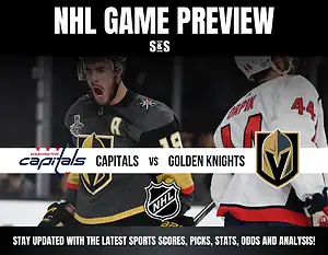 NHL game preview between the Washington Capitals and the Golden Knights.