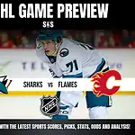 NHL game preview featuring Sharks vs. Flames, highlighting upcoming match insights and sports analysis.
