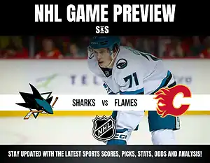 NHL game preview featuring Sharks vs. Flames, highlighting upcoming match insights and sports analysis.