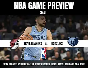 NBA Game Preview featuring the Trail Blazers vs. Grizzlies with key sports updates and analysis.