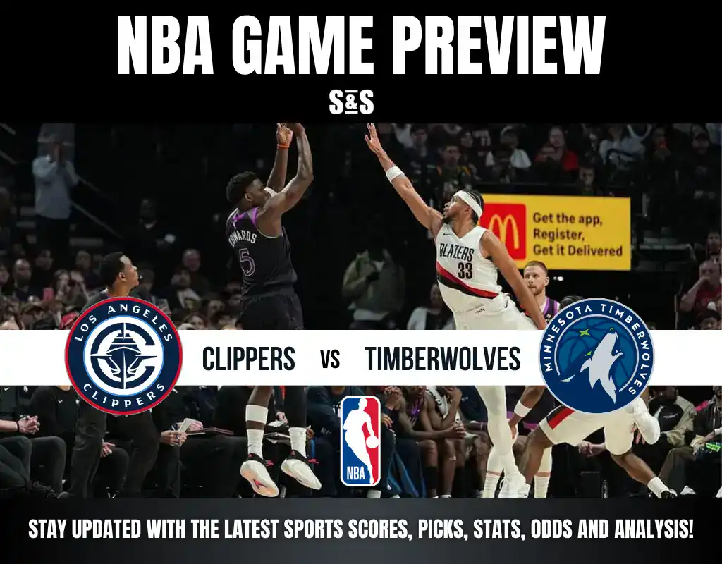 NBA GAME PREVIEW featuring the Los Angeles Clippers vs. Minnesota Timberwolves, with a focus on updates related to sports scores, picks, stats, odds, and analysis.