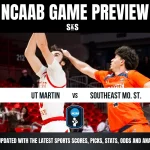 NCAAB game preview featuring UT Martin versus Southeast Missouri State in an intense basketball showdown.