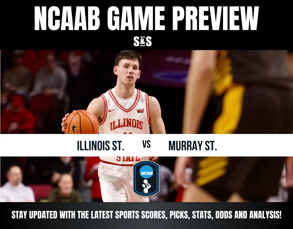 College basketball game preview featuring Illinois State vs. Murray State, with highlights and betting analysis.