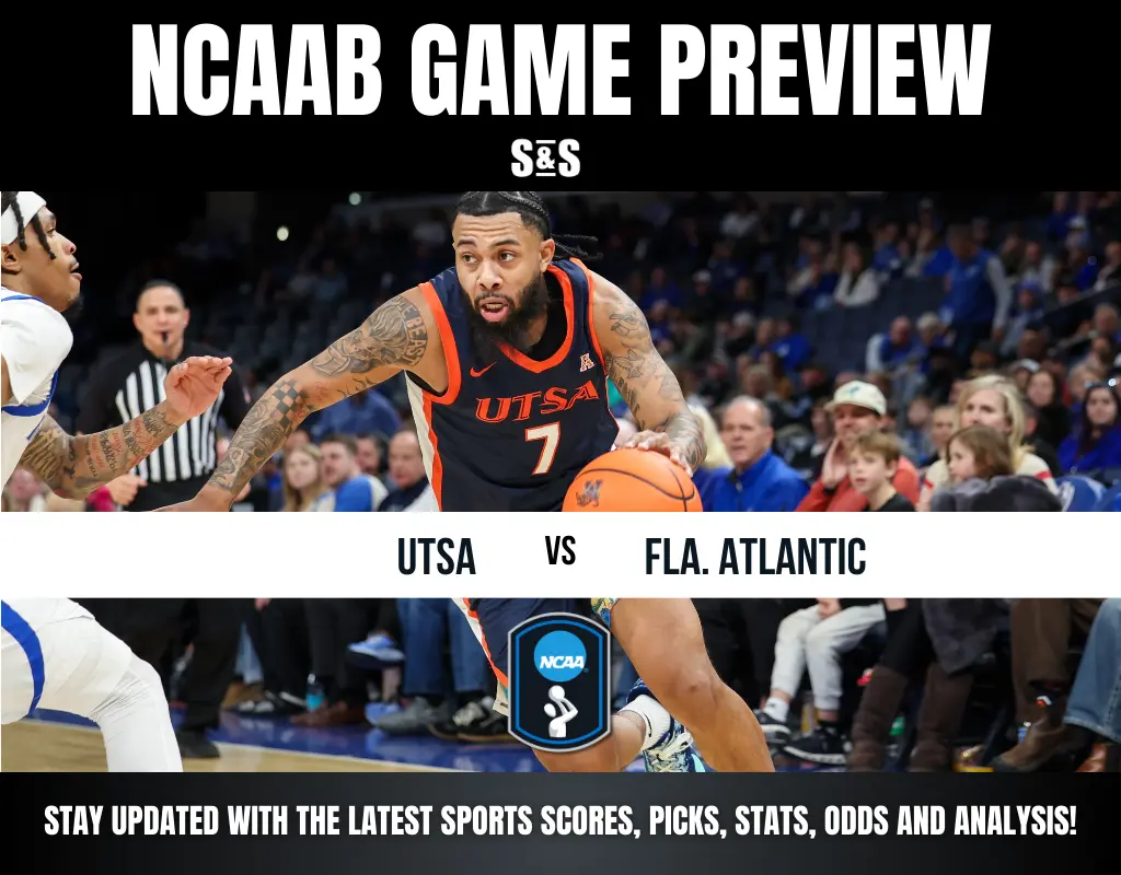 NCAAB GAME PREVIEW: UTSA vs. FLA. ATLANTIC. Stay updated with the latest sports scores, picks, stats, odds and analysis!