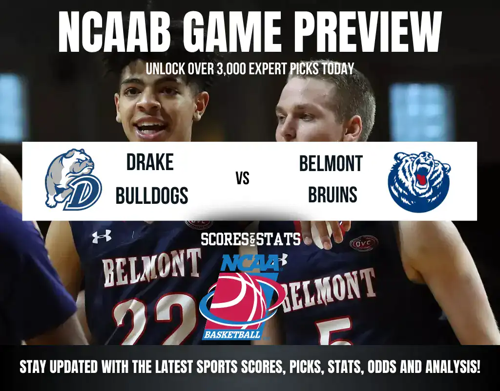 Drake Bulldogs vs Belmont Bruins betting preview with odds, predictions, and best bets.