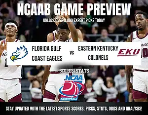 Florida Gulf Coast Eagles vs Eastern Kentucky Colonels betting preview with odds, predictions, and best bets.
