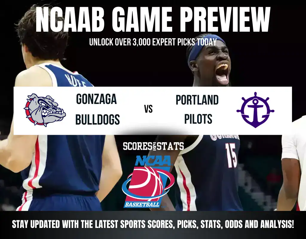 Gonzaga Bulldogs vs Portland Pilots betting preview with odds, predictions, and best bets.