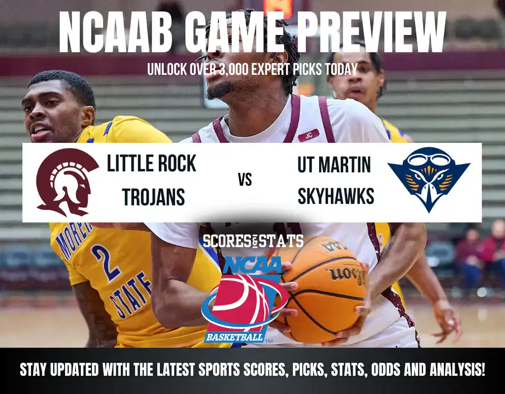Little Rock Trojans vs UT Martin Skyhawks betting preview with odds, predictions, and best bets.