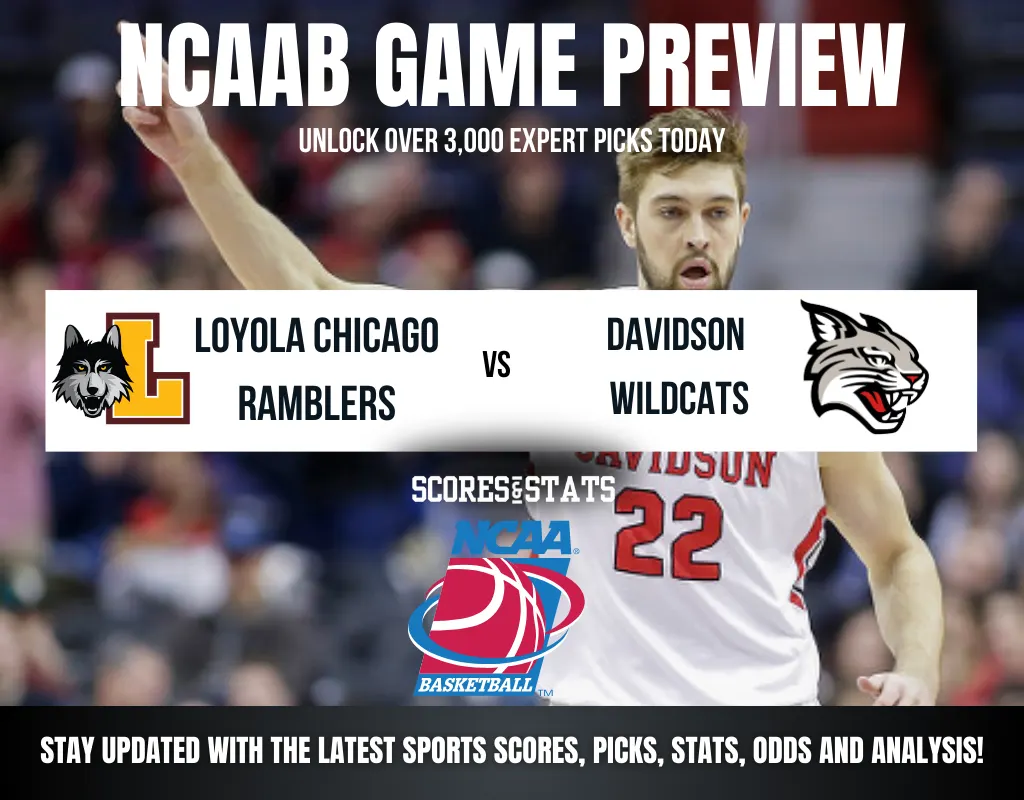 Loyola Chicago Ramblers vs Davidson Wildcats betting preview with odds, predictions, and best bets.