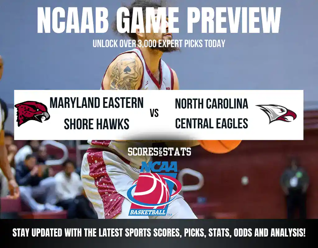 Maryland Eastern Shore Hawks vs North Carolina Central Eagles betting preview with odds, predictions, and best bets.