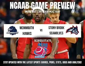 Monmouth Hawks vs Stony Brook Seawolves betting preview with odds, predictions, and best bets.