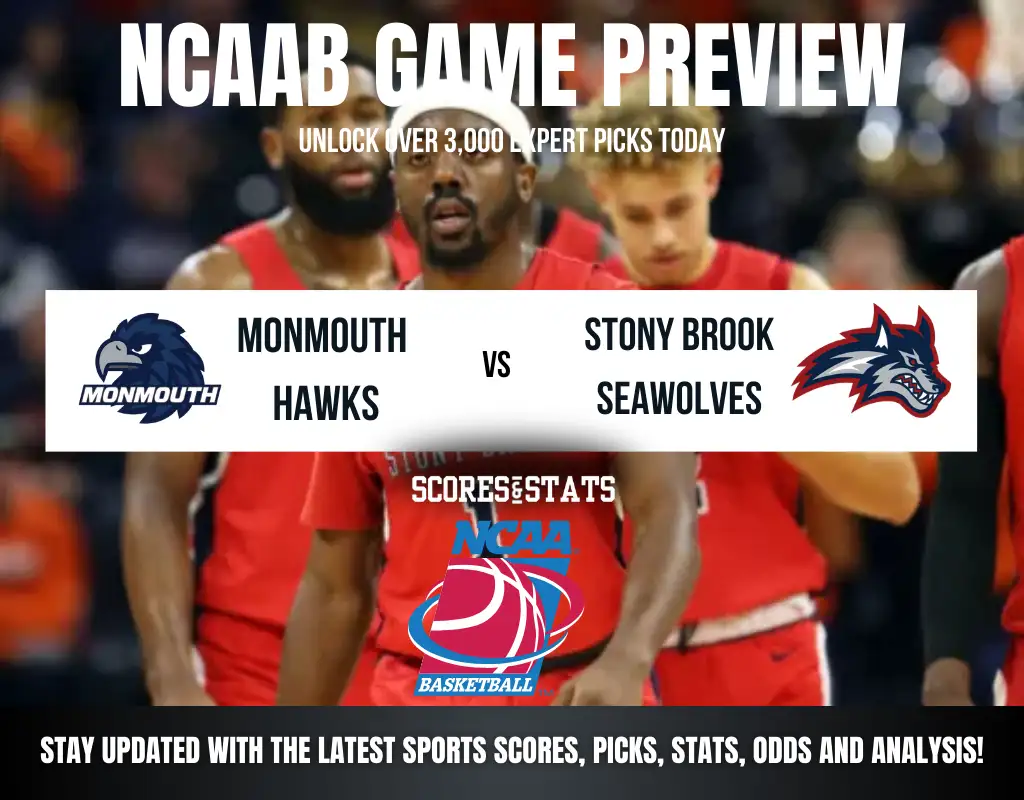 Monmouth Hawks vs Stony Brook Seawolves betting preview with odds, predictions, and best bets.