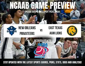 New Orleans Privateers vs East Texas A&M Lions betting preview with odds, predictions, and best bets.