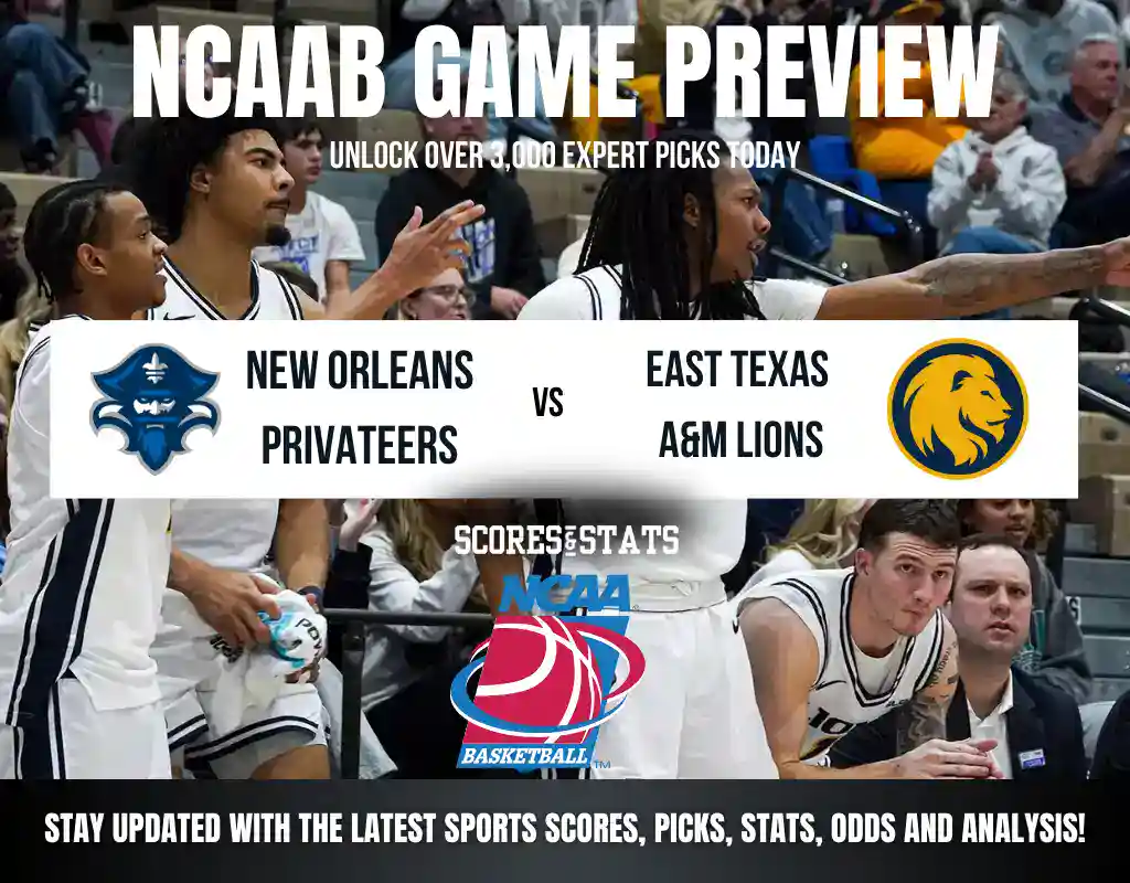 New Orleans Privateers vs East Texas A&M Lions betting preview with odds, predictions, and best bets.