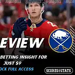 Florida Panthers vs Buffalo Sabres preview graphic with both team logos, “Picks and Predictions” label, and Florida Panthers hockey action background (February 2, 2026).