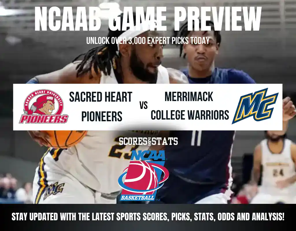 Sacred Heart Pioneers vs Merrimack College Warriors betting preview with odds, predictions, and best bets.