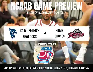 Saint Peter’s Peacocks vs Rider Broncs betting preview with odds, predictions, and best bets.