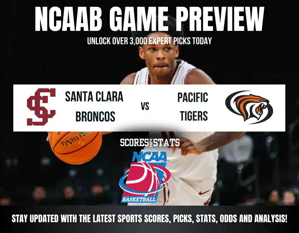 Santa Clara Broncos vs Pacific Tigers betting preview with odds, predictions, and best bets.