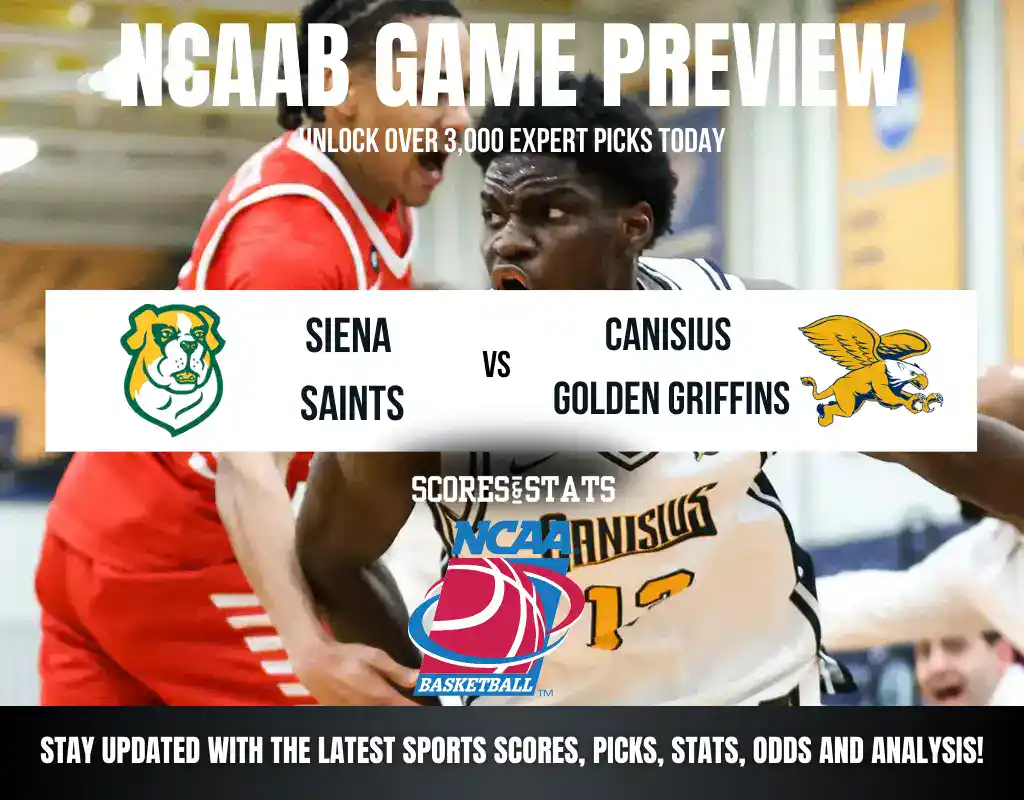 Siena Saints vs Canisius Golden Griffins betting preview with odds, predictions, and best bets.