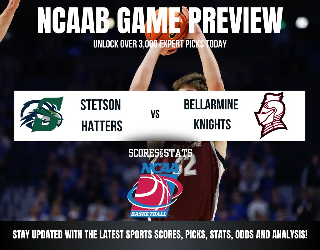 Stetson Hatters vs Bellarmine Knights betting preview with odds, predictions, and best bets.