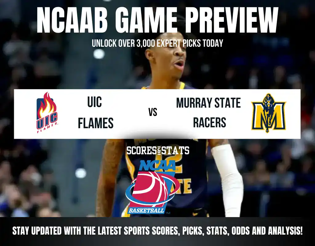 UIC Flames vs Murray State Racers betting preview with odds, predictions, and best bets.