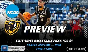 VCU Rams vs Richmond Spiders game preview image with both team logos, ScoresAndStats “Preview” branding, and VCU basketball action background.