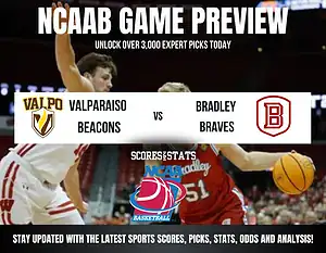 Valparaiso Beacons vs Bradley Braves betting preview with odds, predictions, and best bets.