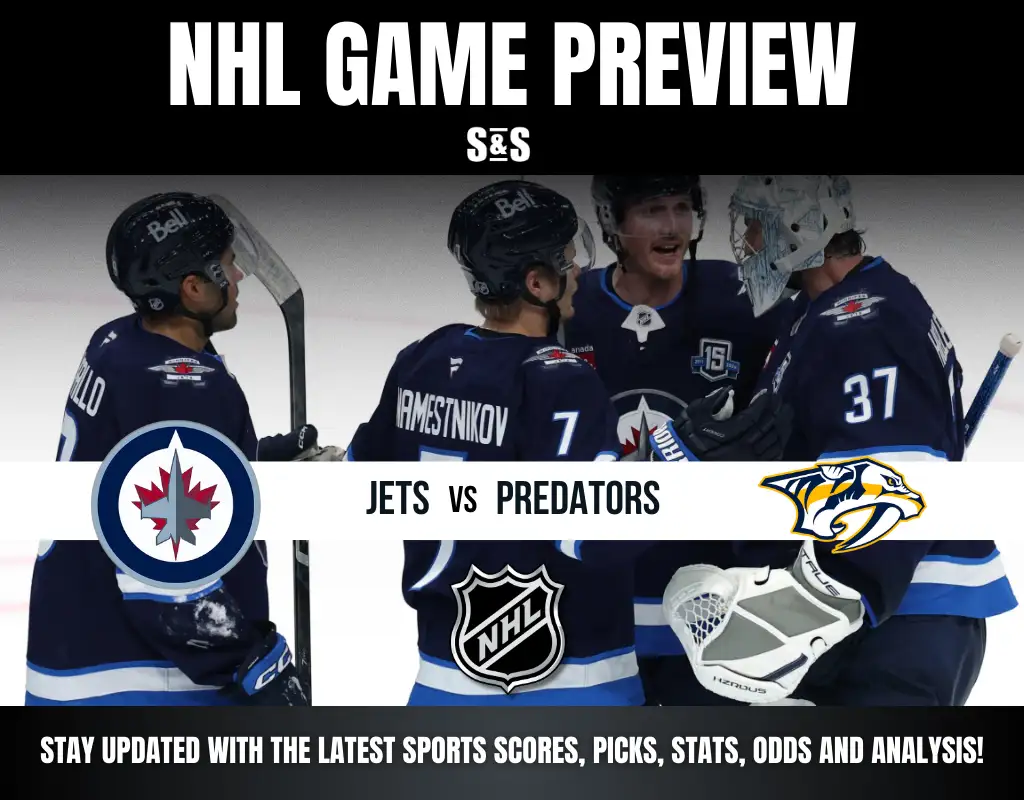 NHL Game Preview: Jets vs. Predators. Stay updated with the latest sports scores, picks, stats, odds, and analysis.