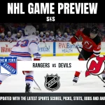 NHL Game Preview featuring New York Rangers vs. New Jersey Devils.