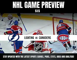 NHL Game Preview featuring the Lightning vs. Canadiens.
