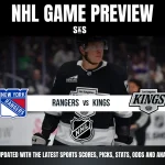 NHL Game Preview featuring New York Rangers vs Los Angeles Kings. Stay updated with the latest sports scores, picks, stats, odds and analysis.